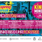 Maxxim Berlin Kinky Monday – Spring Break Party Part II (Drinks bis 0h FOR FREE)