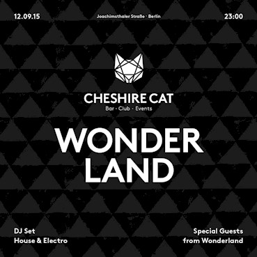 Cheshire Cat Berlin Eventflyer #1 vom 12.09.2015