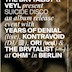Ohm Berlin Suicide Disco:Years of Denial(Live)/Kontravoid(DJ)/Ori/Brvtalist