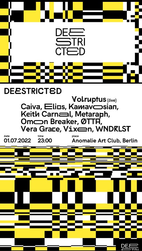 Anomalie Art Club Berlin Eventflyer #1 vom 01.07.2022