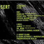 about blank Berlin Dessert with Monoloc / Yotam Avni / Black Peters