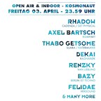 Kosmonaut Berlin Open Yeah - Open Air & Indoor