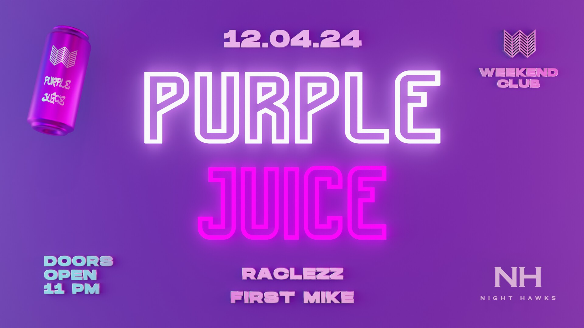 Club Weekend 12.04.2024 Purple Juice - Club & Rooftop