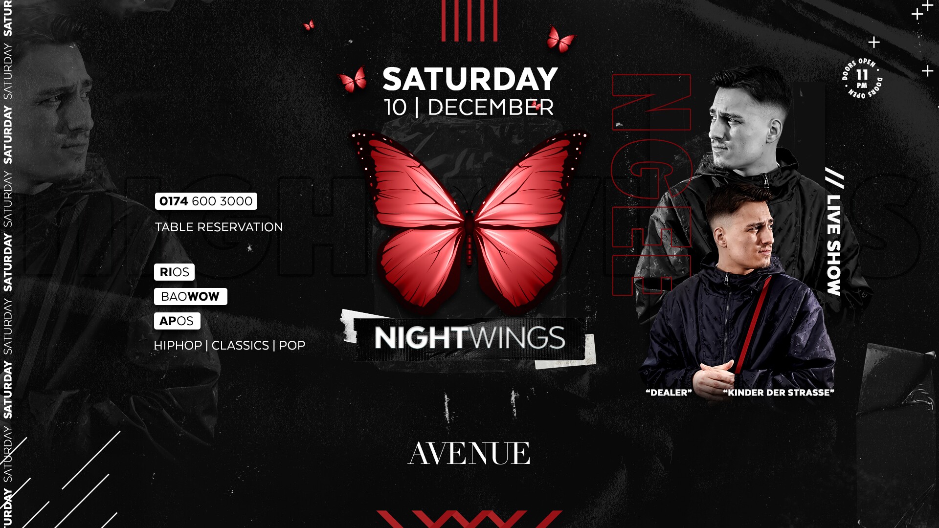 Avenue 10.12.2022 Nightwings | Ngee Live Show