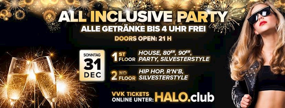 Halo Hamburg New Years Eve | All Inclusive Party 2017 / 2018
