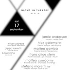 Humboldthain Berlin Theatre Records presents: Night In Theatre - Berlin with Jamie Anderson, Nick Galemore and More