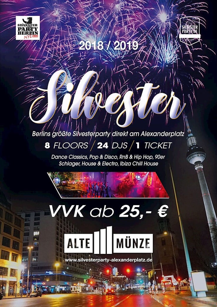 Alte Münze Berlin Eventflyer #1 vom 31.12.2018