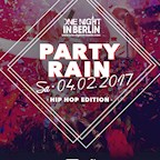 E4 Berlin One Night in Berlin / The Party Rain / Hip Hop Edition