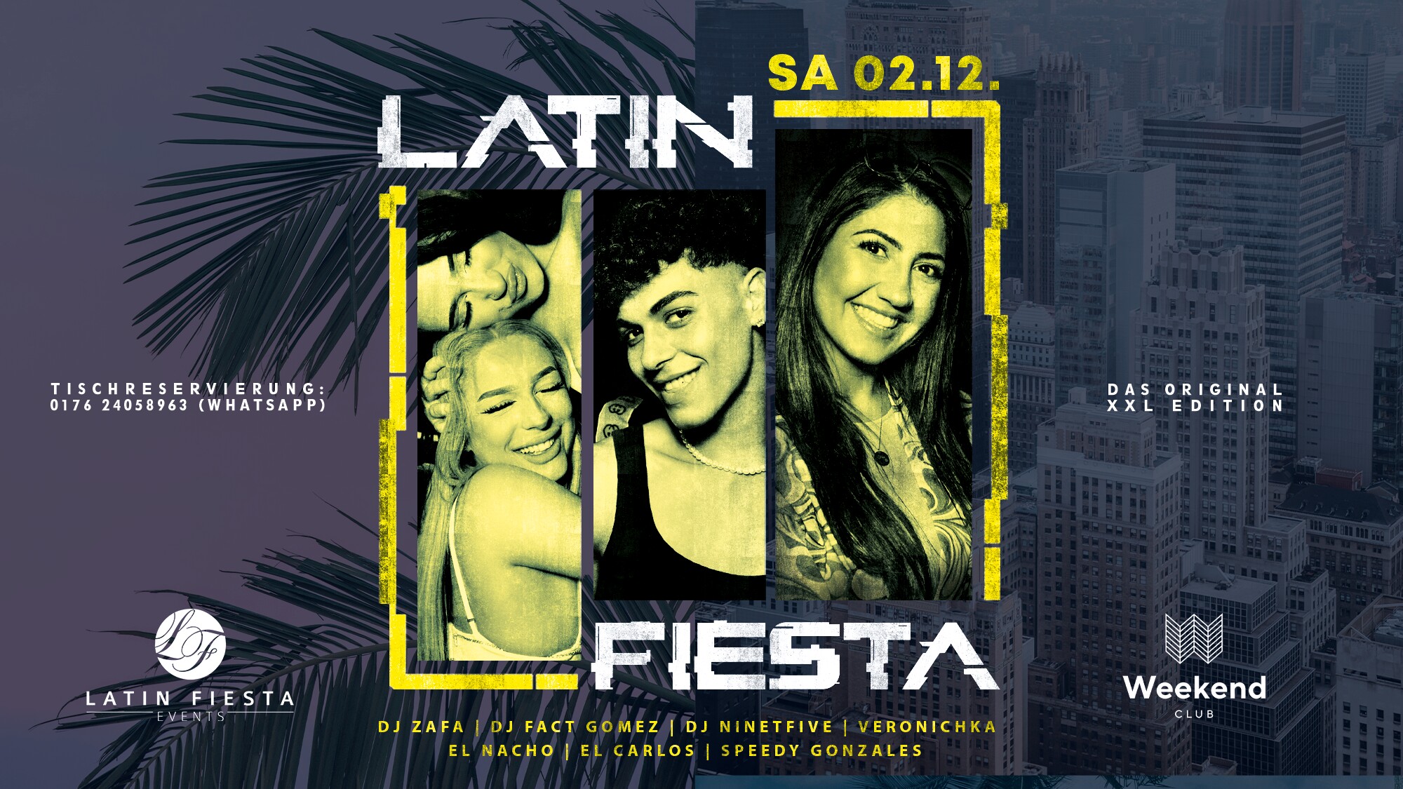 Club Weekend 02.12.2023 Fiesta Latina - Convocatoria Último Fin de Semana 2023