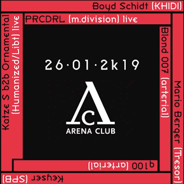 Arena Club Berlin Eventflyer #1 vom 26.01.2019