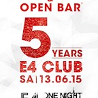 E4 Berlin 5 Year's E4 Club powered by One Night in Berlin