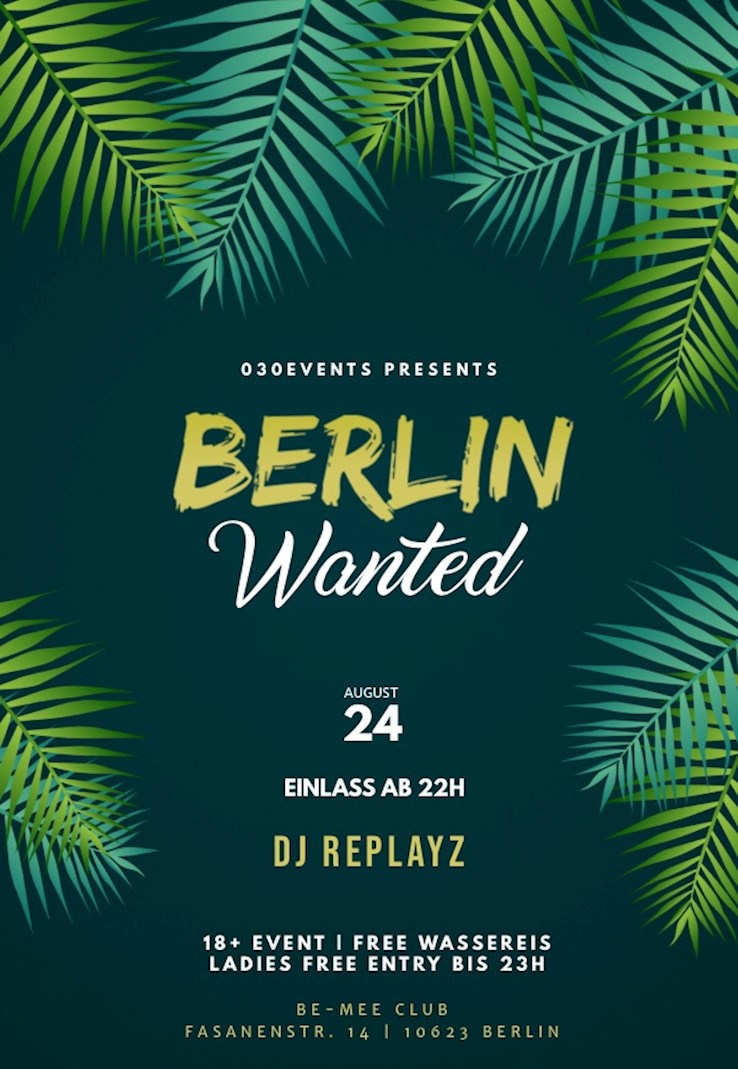 Be-Mee Berlin Eventflyer #1 vom 24.08.2019