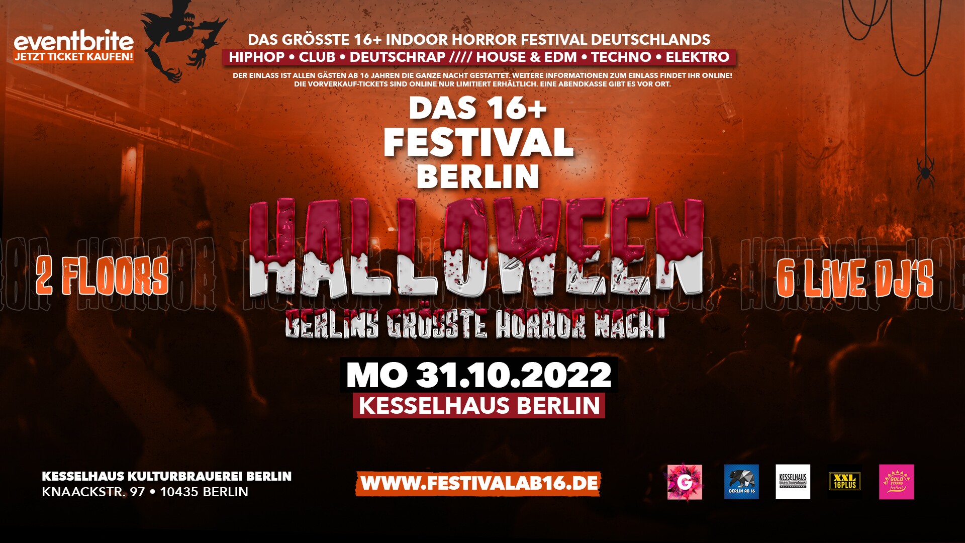 Kesselhaus Berlin Eventflyer #1 vom 31.10.2022