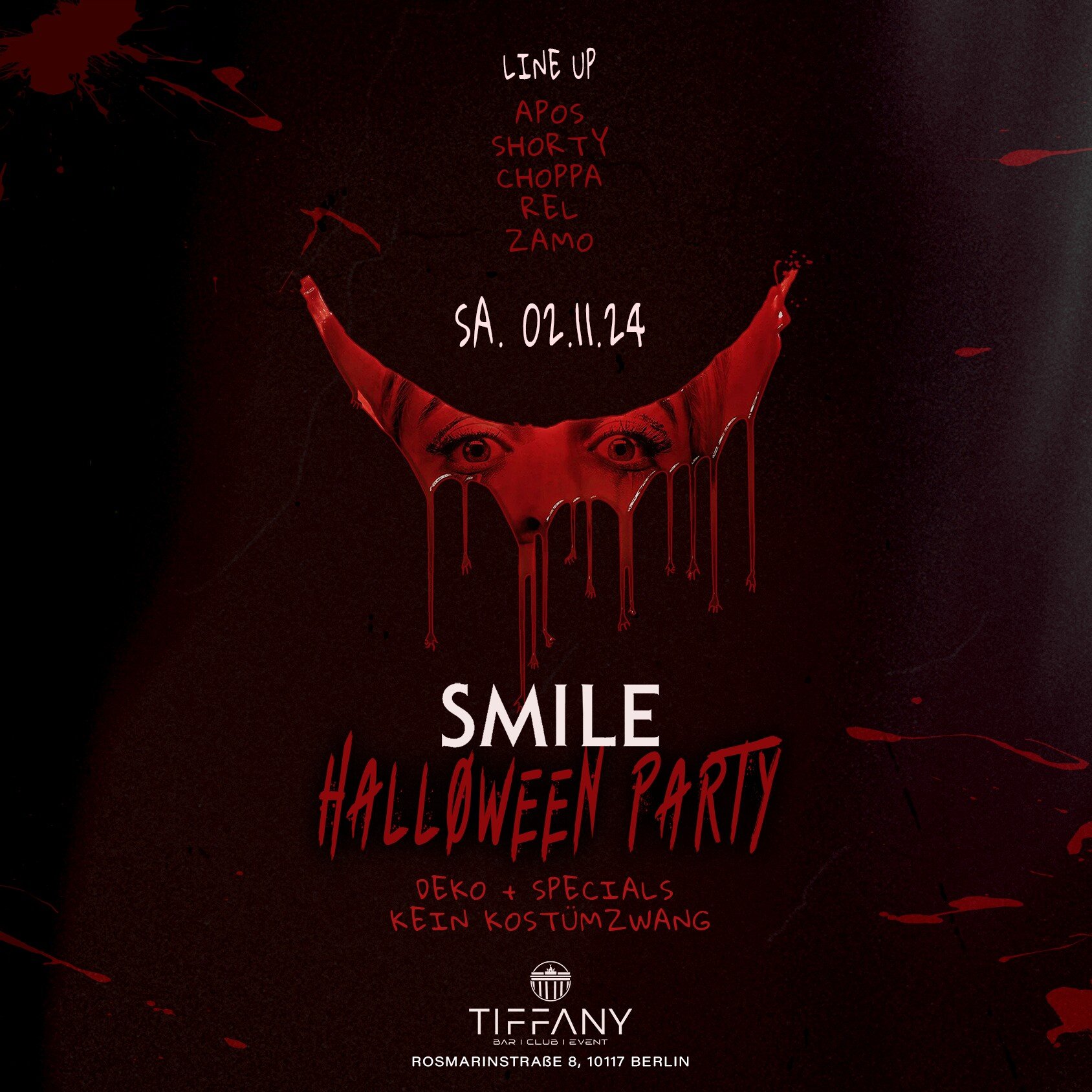 Tiffany Club Berlin Halloween Party + Scary Deko + Horror Specials