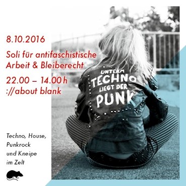 about blank Berlin Eventflyer #1 vom 08.10.2016
