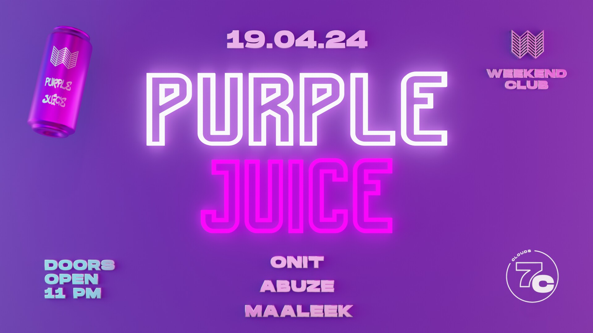 Club Weekend 19.04.2024 Purple Juice - Club & Rooftop