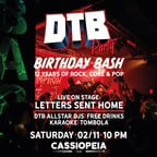 Cassiopeia Berlin 12 años de fiesta de cumpleaños de DtB con cartas enviadas a casa