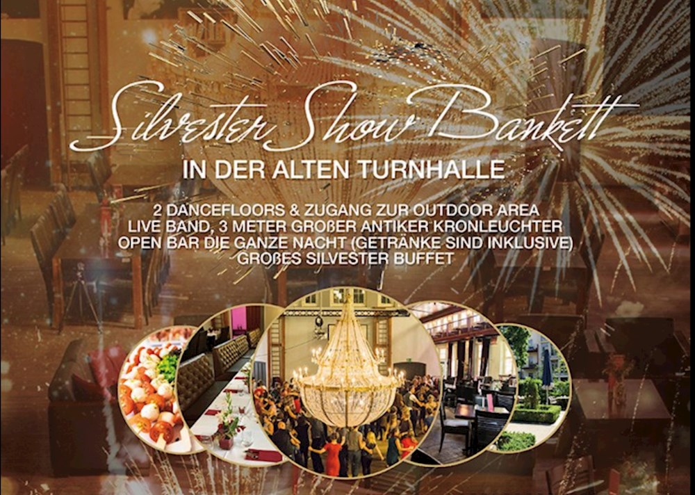 Alte Turnhalle Berlin Silvester exklusiv mit Showacts & Liveband auf 2 Floors inkl. großem Silvester Buffet  in Berlin Friedrichshain