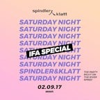 Spindler & Klatt Berlin Saturday Night presented by Absolut | IFA Special