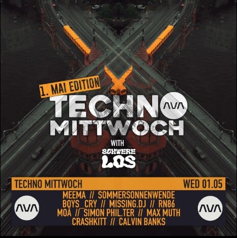 Ava 01.05.2024 Techno Mittwoch - 1. Mai Edition
