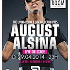 2BE Berlin The Living Room pres August Alsina