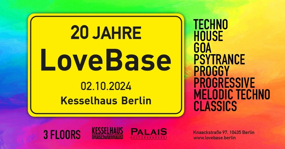 Kesselhaus 02.10.2024 Lovebase – 20 Jahre