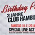 Club Hamburg  3 Jahre Club Hamburg - Birthday Party