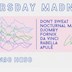 Der Weiße Hase Berlin Thursday Madness with Don't Sweat