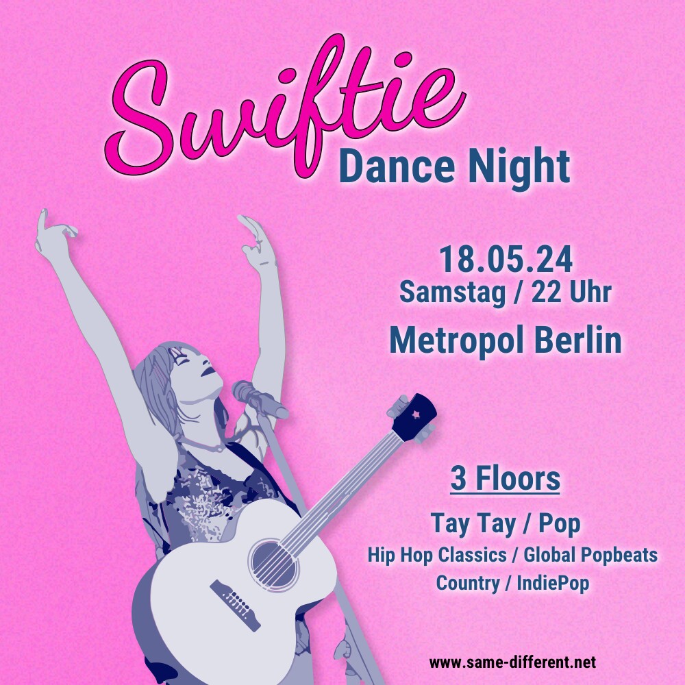 Metropol 18.05.2024 Swiftie Dance Night: una fiesta inspirada en la reina Taylor Swift