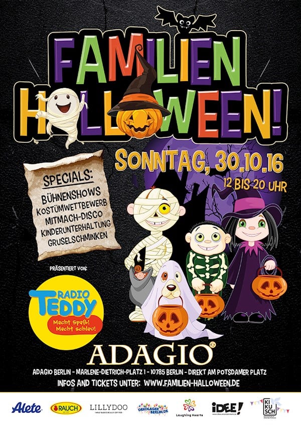 Adagio Berlin Das große Familien Halloween präs. von Radio Teddy