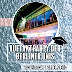 Kino International Berlin Die Auftaktparty der Berliner Unis & Hochschulen WS 17