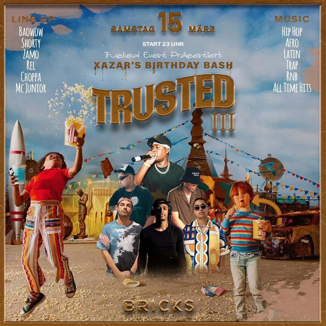 Bricks 15.03.2025 Trusted Pt. 3 - free tattoos, free drop size clothing, free barber and much more.