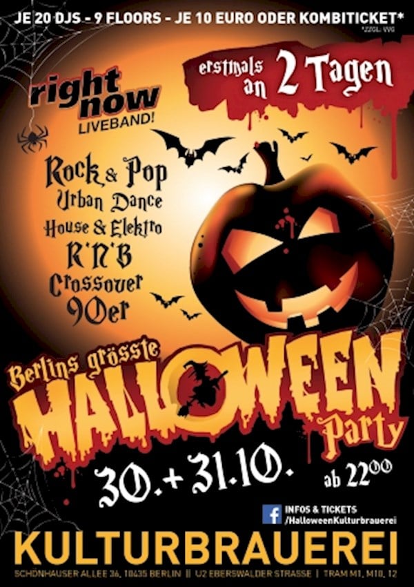 Kulturbrauerei Berlin Die größte und gruseligste Halloweenparty in Berlin
