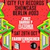 Farbfernseher Berlin ein Samstag mit City Fly Records Showcase