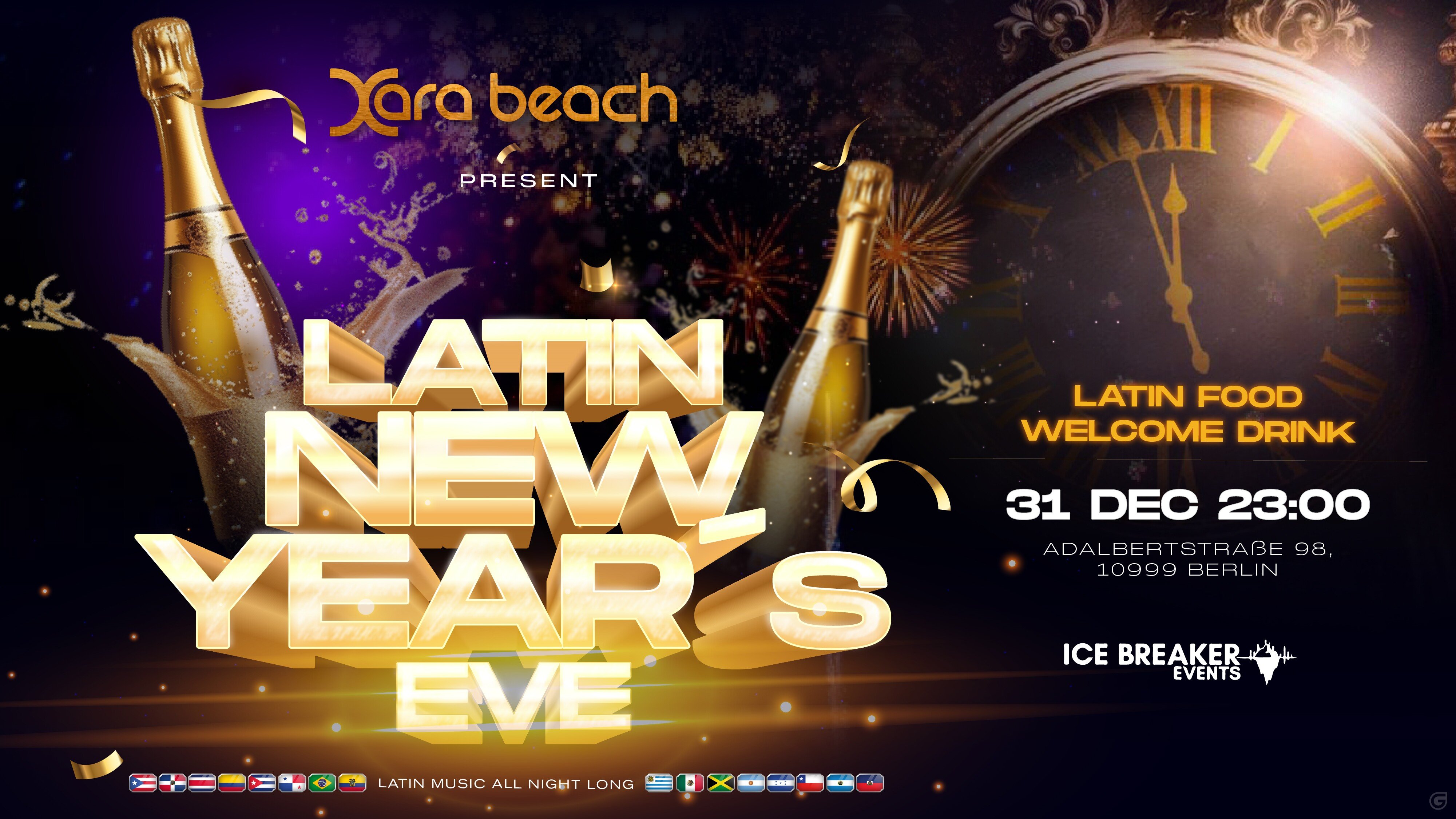 Xara Beach Berlin Latin Silvester by Ice Breaker