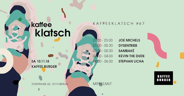 Kaffee Burger Berlin Eventflyer #1 vom 10.11.2018