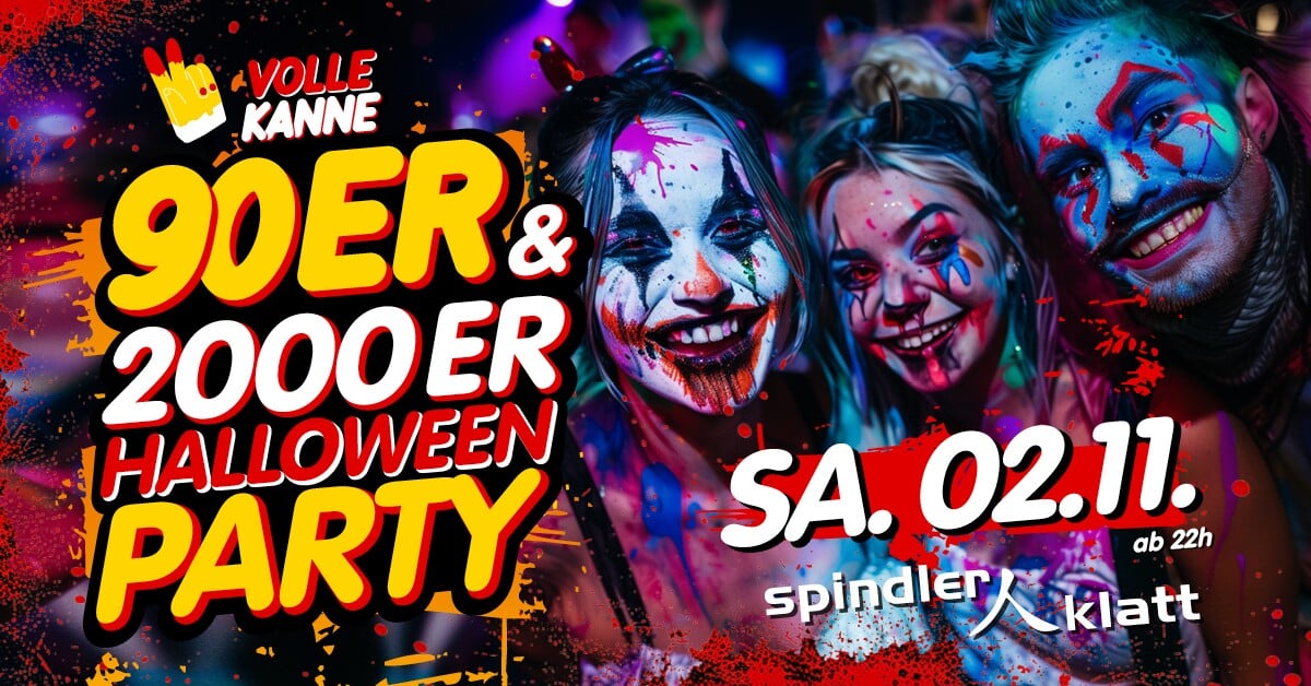 Spindler & Klatt Berlin Volle Kanne 90er & 2000er – Halloween Party