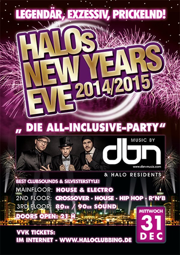 Halo Hamburg Halos All Inclusive Party - New Years Eve