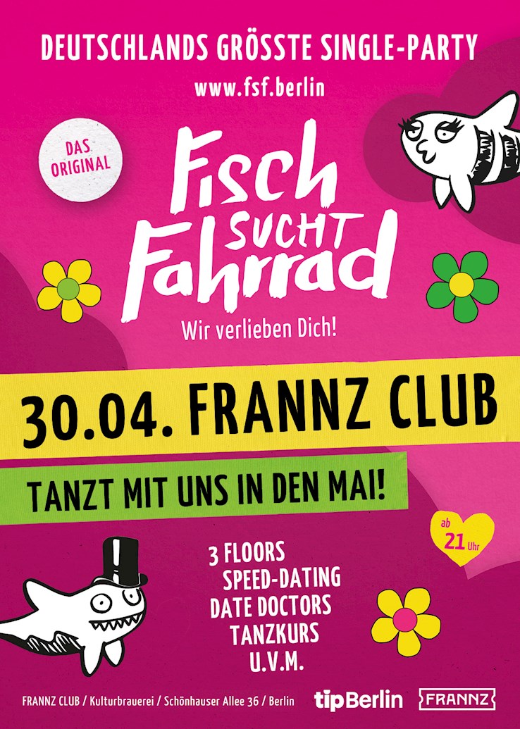 Frannz Berlin Eventflyer #1 vom 30.04.2019