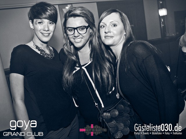 Partypics Goya 23.11.2012 Housexy Is Electro "The Big Relaunch 2012"