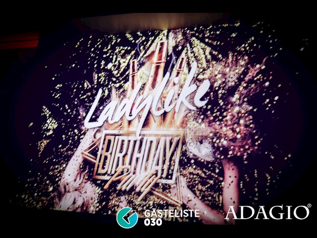 Partypics Adagio 24.03.2017 Ladylike! #redlips meets Berlin nights (we know what girls want)