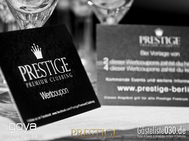 Partypics Goya 02.11.2012 Prestige - Premium Clubbing